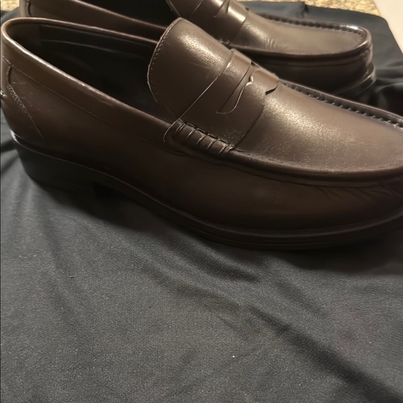 Zara Men's Brown Leather Loafers - Picture 5 of 7